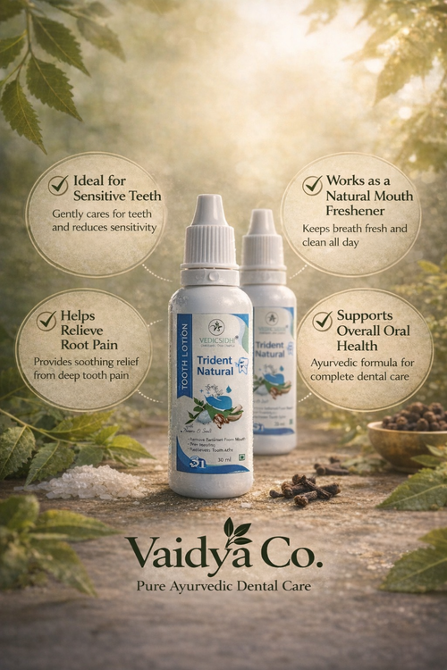 VaidyaCo Trident Natural Tooth Lotion – Tooth Pain & Sensitivity Relief